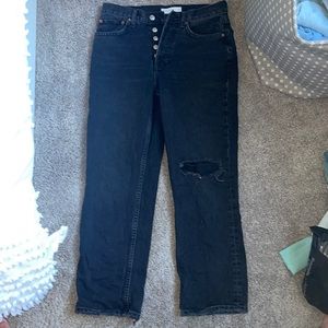 Top Shop Dad Jeans Black